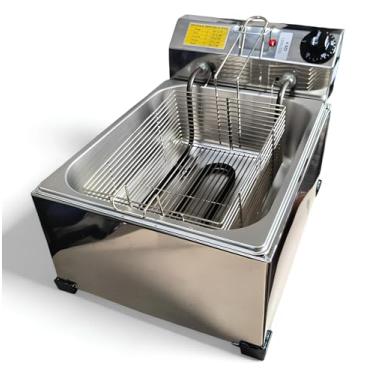 Imagem de Fritadeira Elétrica Industrial A Óleo 5lts Com Inmetro 220v