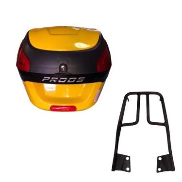 Imagem de Baú 29 litros Amarelo com Bagageiro para Fazer 150 2014 em diante - Aw