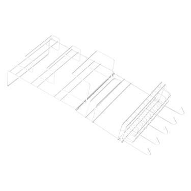 Imagem de Prateleiras de Cozinha, Rack de Armazenamento de Cozinha, Rack de Armazenamento Lateral de Ferro, Organizador de Geladeira Montado na Parede, Organizador de Geladeira para