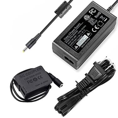 Imagem de F1TP DMW-AC10 DMW-DCC8 Adaptador de energia CA Bateria fictícia para câmeras Panasonic Lumix DMC-G5 G6 G7 GX8 G80 G81 G85 GH2 GH2K FZ200 FZ300 FZ2000 G90 G99.