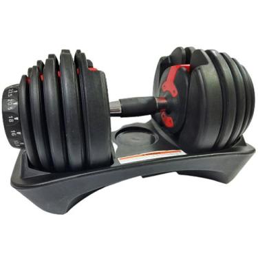 Imagem de Halter Regulável 24kg Dumbell Anilha Dumbbell Ajustável Drum - OCCY
