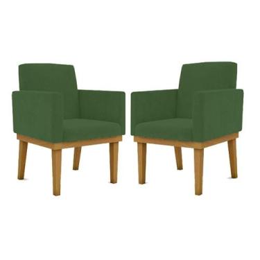 Imagem de KIT 02 Cadeiras Com Base Mesa De Estudos Poltrona Decorativa - Balaqui