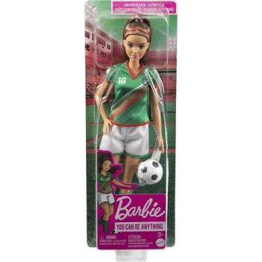 Imagem de Barbie Profissoes Boneca Futebol Uniforme N.16 Mattel HCN18, Barbie Pr