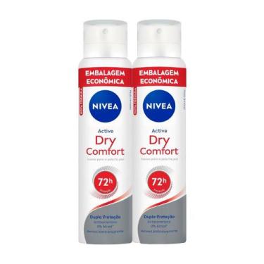 Imagem de Kit 2 Desodorante Nivea Active Dry Comfort Aerosol Antitranspirante 20