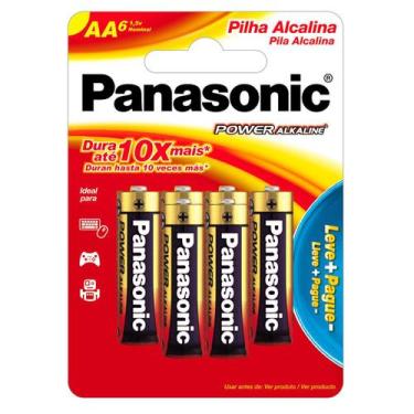 Imagem de Pilha Alcalina Aa Com 6 Lr6xab/l6p5192 - Panasonic