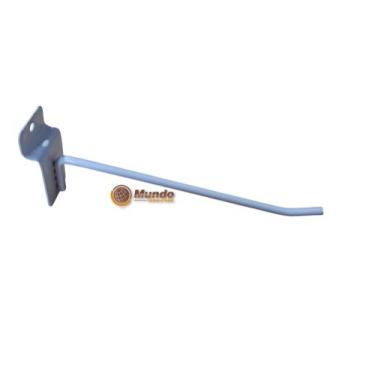 Imagem de Gancho Expositor P/ Painel Canaletado Branco 15cm-100uni - Mundo Canal