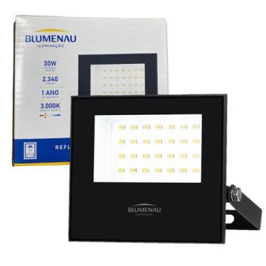 Imagem de Refletor Led Slim 30w Branco Quente 3000K IP66 Luz AMARELA - Blumenau 