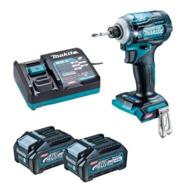 Imagem de Parafusadeira De Impacto 40V XGT TD001 2x 4.0ah Makita 110v