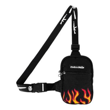 Imagem de Mini Bolsa Lateral Shoulder Bag Masculina Pega a Visão Fogo Sequencia 