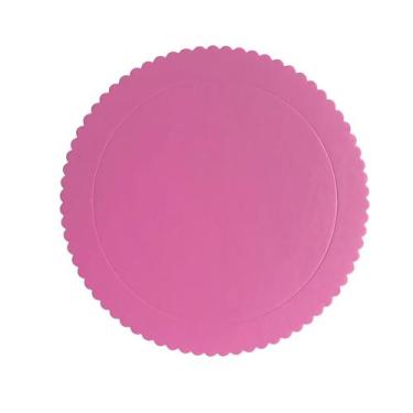 Imagem de Cake Board Redondo de Papel Silver Chef - Silver Plastic, Rosa Bebê 32