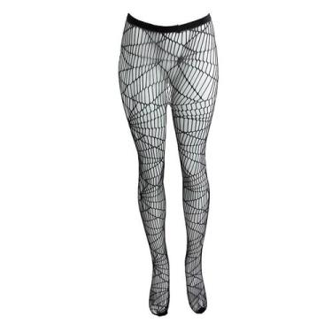 Imagem de Meia Calça Teia Feminina Halloween - Papilloo, Preto