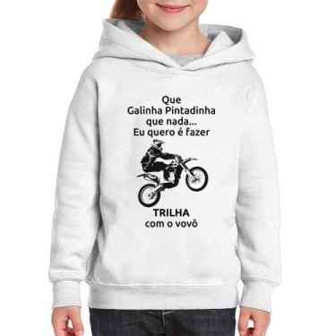 Imagem de Moletom Infantil Trilha com o vovô - Foca na Moda, Branco, 8