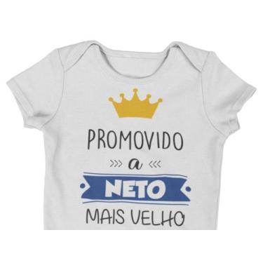 Imagem de Body do Bebê Promovido a Neto Mais Velho Branca - Del France, PP