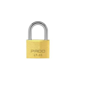 Imagem de Cadeado pado latão lt 35 mm 2 chaves maciço não enferruja resistente s
