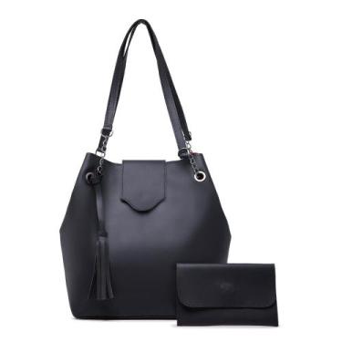 Imagem de Bolsa feminina Kit 2 em 1 Bolsa Saco + Carteira Feminina - Pierre, Pre