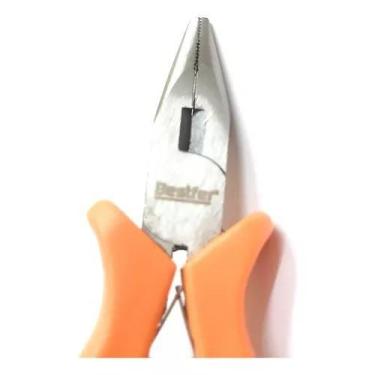 Imagem de Alicate Ourives Meia Cana Com Corte Aço Bijou 115mm C Mola - Bestefer
