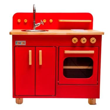 Imagem de Bancada com pia  infantil - vermelho  - Fabrink