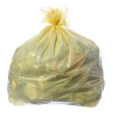 Imagem de Saco Para Lixo Amarelo Reforçado 50 Lt Com 50 Uni - HIGIPACK