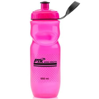 Imagem de Garrafa Ciclista SQUEEZE 650ml Boca Larga Rosa - PTK