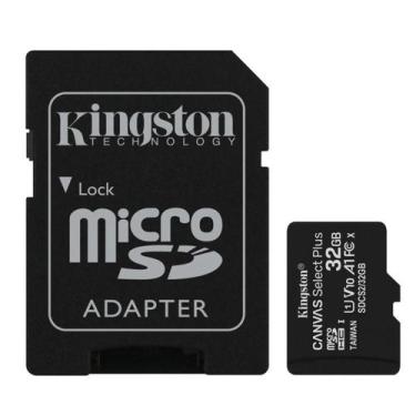 Imagem de Cartao de Memoria Micro SD Kingston C10 32GB / 100MBS - (SDCS2/32GB)