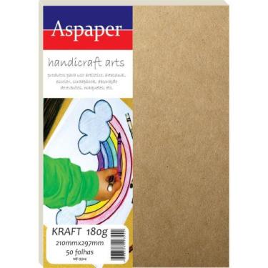 Imagem de Papel KRAFT A4 180G 210X297MM - Pacote com 50 Folhas - Usa Folien