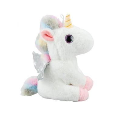 Imagem de Unicórnio Sentado Rosa 22cm Pelúcia - Fofy Toys