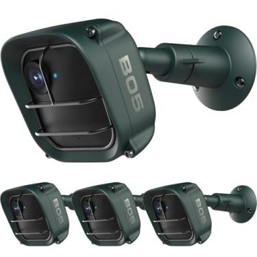 Imagem de Gcioii Capa de grade de montagem na parede para Blink Outdoor 4, proteção à prova de intempéries e suporte ajustável de 360 graus para câmera de segurança Blink Outdoor 4ª geração (pacote com 3, verde