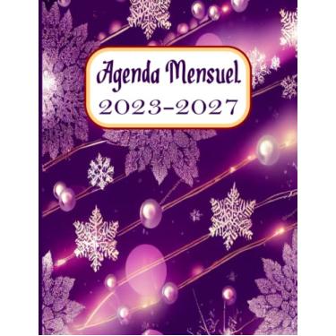 Imagem de Agenda Mensile 2023-2027: 60 Mesi Planner Annuale Calendario Mensile, Agenda Organizzatore e Appuntamento e Festività, Bella copertina di Natale.