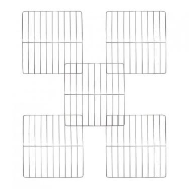 Imagem de Kit Grade Cromada para Fornos de Embutir 45 Litros - 5 peAas - Nardell