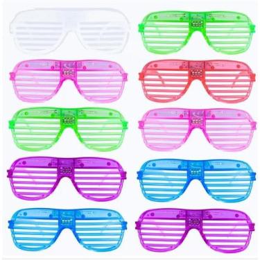 Imagem de Óculos Led Neon Cyberpunk - Kit C/ 12 Pçs - CM Presentes e Fantasias