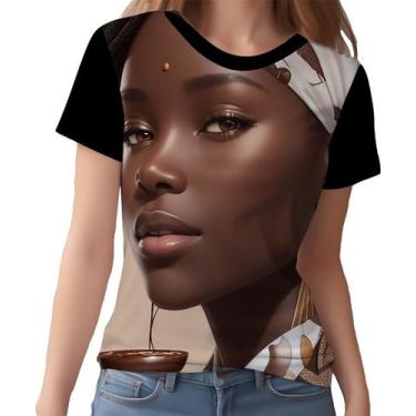 Imagem de Camisa Camiseta Mulher Africanas Raizes  Beleza Negra 4 - Enjoy Shop, 