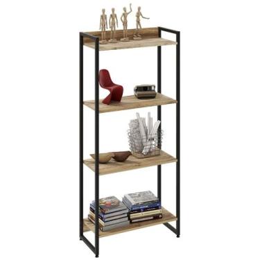 Imagem de Estante Livreiro Dynamica Industrial 60cm 4 Prateleiras C08 Carvalho -