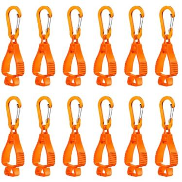 Imagem de Jetec 12 peças prendedor de luva prendedor de clipe de segurança de trabalho para trabalhador de guarda de cinto