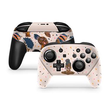 Imagem de TACKY DESIGN Black Lives Matter Skin para controle Nintendo Switch Skin BLW, adesivo compatível com Pro Controller Skin Leaf Vinyl 3m decalque capa completa