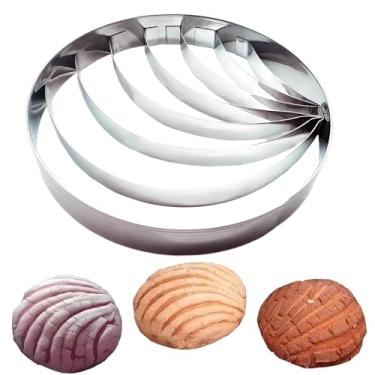 Imagem de Cortador de concha de aço inoxidável de 10 cm, molde de pão mexicano, carimbos, molde de carimbo de concha para assar biscoitos