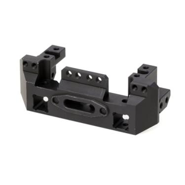 Imagem de LCX 1/10th RC Crawler Car CNC Aluminum Front Bumper Mount Servo Mount Mount for TRX4 TRX6, Upgrades Parts Accessories (Black)