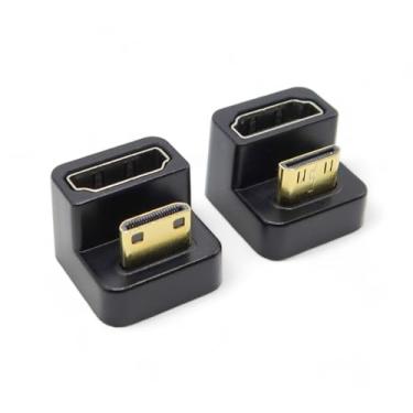 Imagem de KADO Mini adaptador HDMI 180 – Extensor em forma de U para monitor portátil, laptop, tablet, câmera e projetor (ângulo duplo para cima/baixo)