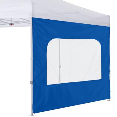 Imagem de COOSHADE Parede lateral Instant SunWall 20 x 20 cm para barraca pop-up, 1 pacote com parede lateral apenas com janela de malha, azul