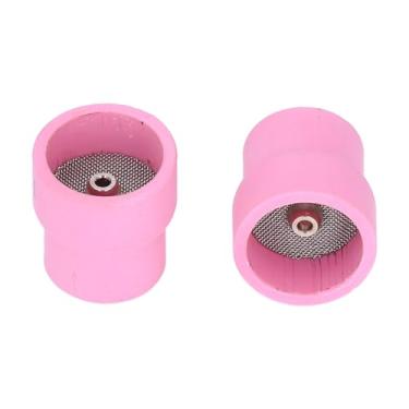 Imagem de Copo de Soldagem Tig de Cerâmica, 2 Peças #12#14 para Pistola de Soldagem Série Wp-9/17/18/20/25/26, Peças de Reposição para Bicos de Porcelana de Soldagem (Rosa)