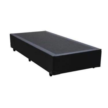 Imagem de BASE BOX SIMPLES SOLTEIRO - PRETO material sintético BIO STAR - ALTO N