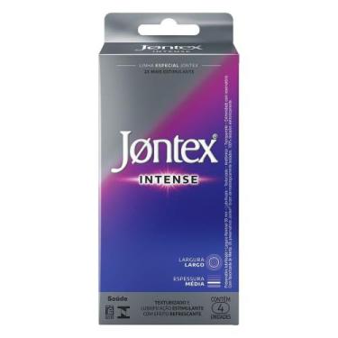 Imagem de Preservativo Jontex Intense Largo de Espessura Média 4 Unidades