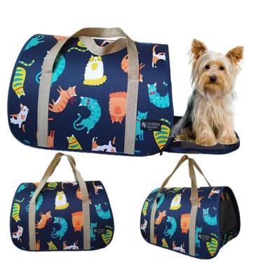 Imagem de Caixa Transportadora Gato Transporte Pet Cachorro Casinha Para Cachorr