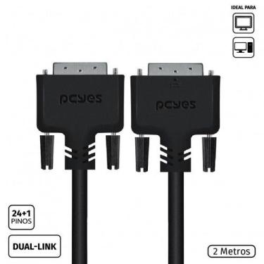 Imagem de Cabo dvi-d 24+1 para dvi-d 24+1 dual-link 2 metros - pddl-2 - Pcyes