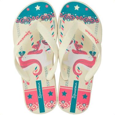 Imagem de Chinelo Infantil Ipanema Unicórnio Fantasia, Off white, 29/30