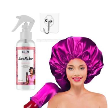 Imagem de Kit Touca Difusora Cetim e Fluído 10 em 1 Beleza Express