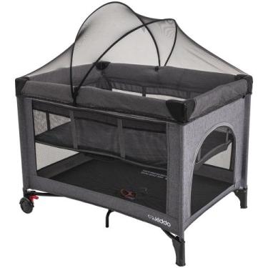 Imagem de Berço e Cercado Fast Kiddo Portátil e Automático - Grafite