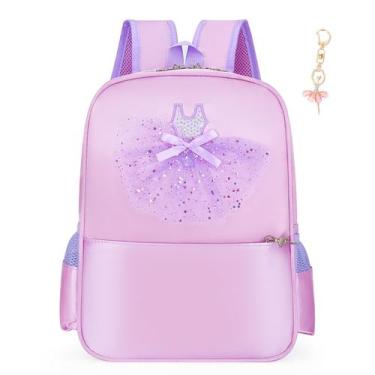 Imagem de Mochila Infantil Dorlubel - Bailarina Rosa com Vestido Tutu