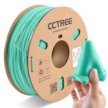 Imagem de CCTREE Filamento TPU de alta velocidade 1,75 mm, filamento de impressão 3D flexível TPU macio costa 95A, carretel de 1 kg, precisão dimensional +/- 0,03 mm para impressora 3D de laboratório Bambu