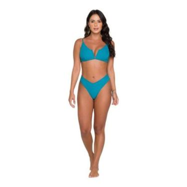 Imagem de Conjunto De Biquini Decote V Aro Modinha Moda Verão - ARSIÉ, Rosa, P