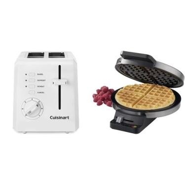 Imagem de Pacote: torradeira Cuisinart, forno de 2 fatias e máquina de waffles